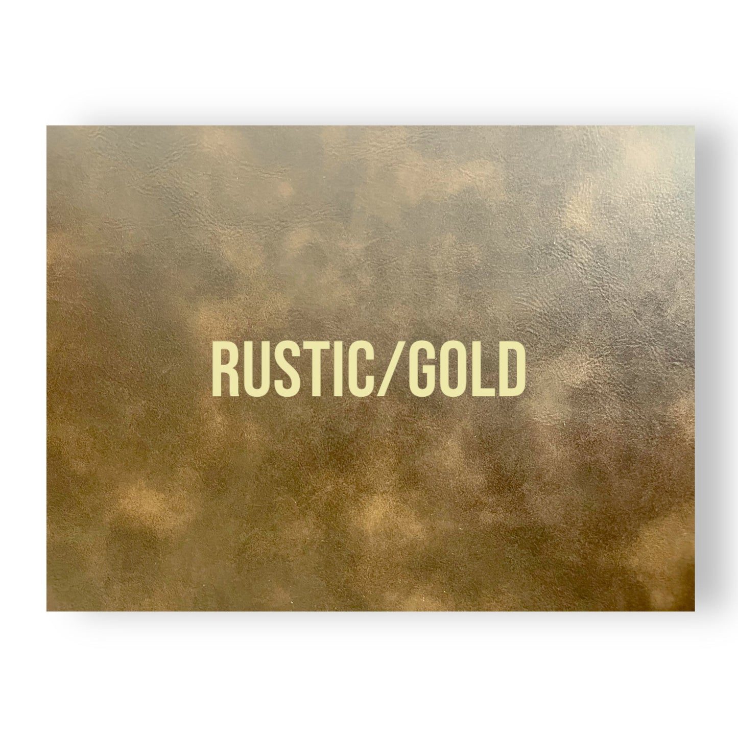 NO ADHESIVE RUSTIC/GOLD LEATHERETTE SHEET