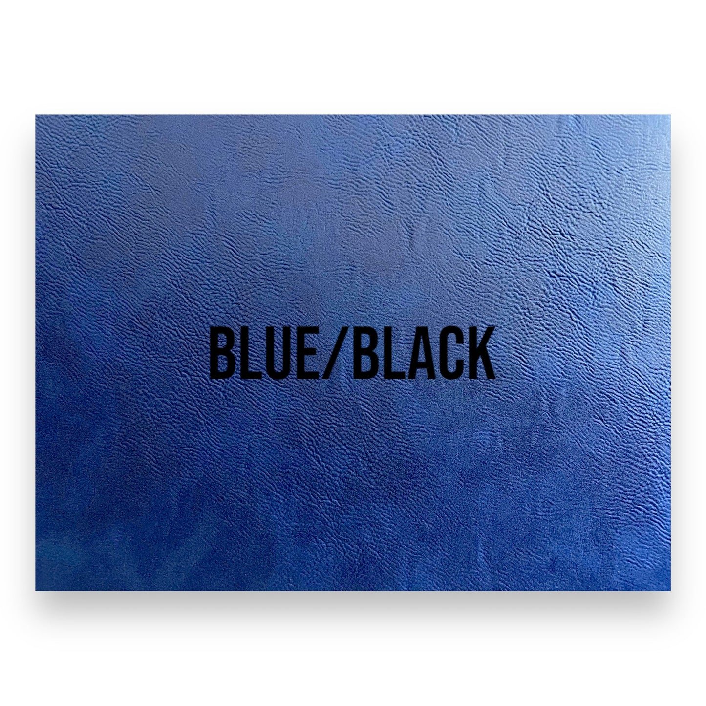 NO ADHESIVE BLUE/BLACK LEATHERETTE SHEET (12"x24")