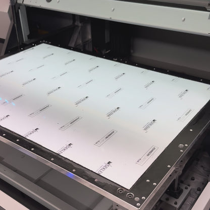 SADDLEHYD SUPER WHITE/BLACK WITH ADHESIVE HYDBOND LEATHERETTE SHEET (12"x24") ULTRAHYD®